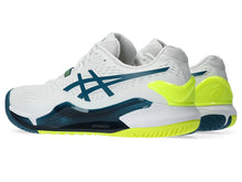 Load image into Gallery viewer, Asics Gel Resolution 9 White/Restful Teal Men's Tennis Shoes - 2023 NEW ARRIVAL