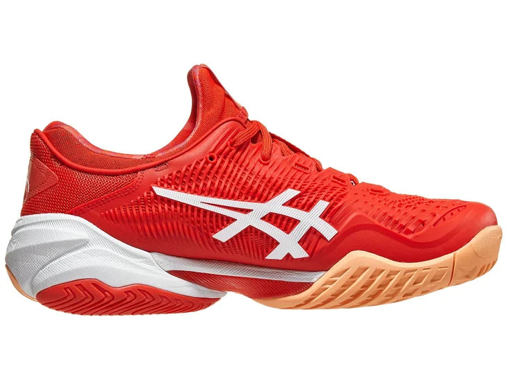 Asics Court FF 3 Novak AC Fiery Red White Men s Tennis Shoes 2023 NE MASTERS RACKET