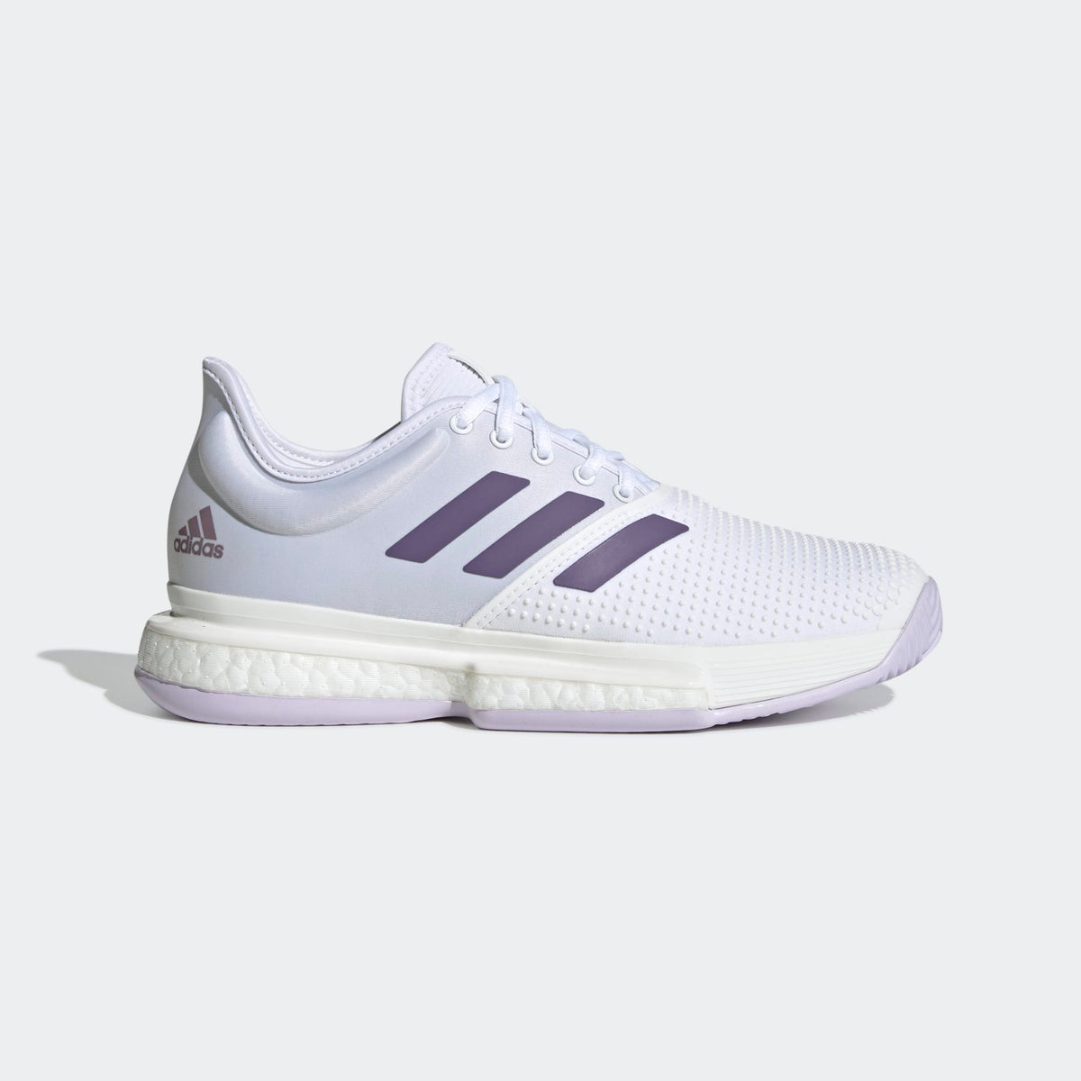 Adidas SOLECOURT Women s tennis shoes Legacy Purple MASTERS RACKET