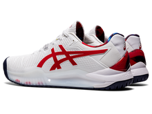 Load image into Gallery viewer, Asics Gel Resolution 8 White/Classic Red Men's Tennis Shoes 1041A292-110 - NEW ARRIVAL
