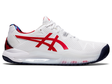 Load image into Gallery viewer, Asics Gel Resolution 8 White/Classic Red Men's Tennis Shoes 1041A292-110 - NEW ARRIVAL
