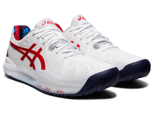 Load image into Gallery viewer, Asics Gel Resolution 8 White/Classic Red Men's Tennis Shoes 1041A292-110 - NEW ARRIVAL