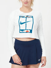 Load image into Gallery viewer, Nike Women's Spring Slam Crop Long Sleeve (Green or White color) - 2023 NEW ARRIVAL