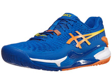 Load image into Gallery viewer, Asics Gel Resolution 9 Tuna Blue/Sun Peach Men's Tennis Shoes - 2023 NEW ARRIVAL