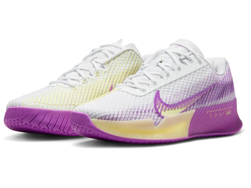 Nike Zoom Vapor 11 Wh/Citron/Fuchsia Women's Tennis Shoes 2023 NEW ARRIVAL