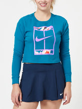 Load image into Gallery viewer, Nike Women's Spring Slam Crop Long Sleeve (Green or White color) - 2023 NEW ARRIVAL