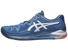 Load image into Gallery viewer, Asics Gel Resolution 8 Blue Harmony/White Men's Tennis Shoes - NEW ARRIVAL
