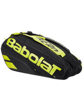 Load image into Gallery viewer, Babolat Pure Aero 6 Pack Bag Black/Yellow