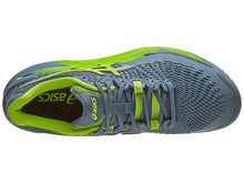 Load image into Gallery viewer, Asics Gel Resolution 9 2E Steel Blue/Green Men's Tennis Shoes - 2023 NEW ARRIVAL