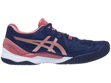 Load image into Gallery viewer, Asics Gel Resolution 8 Peacoat/Rose Gold Women's Tennis Shoes - NEW ARRIVAL