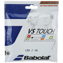 Load image into Gallery viewer, Babolat VS Touch Natural Gut 16 or 17 String (Color: Natural / Black)