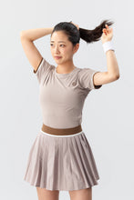 Load image into Gallery viewer, FENC Womens pleated tennis skirt brown Primeflex™︎ - 2024 NEW ARRIVAL
