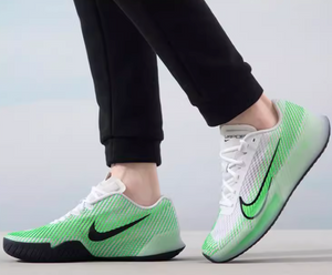 Nike Zoom Vapor 11 White/Green Men's Tennis Shoe - 2023 NEW ARRIVAL
