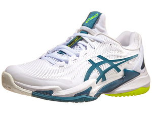 Asics Court FF 3 White/Gris Blue Men's Tennis Shoes - 2023 NEW ARRIVAL