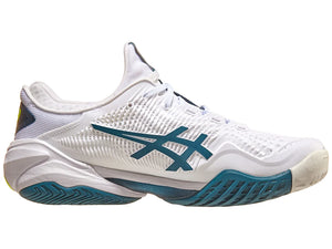 Asics Court FF 3 White/Gris Blue Men's Tennis Shoes - 2023 NEW ARRIVAL