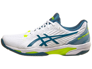 Asics Solution Speed FF 2 White/Teal Men's Tennis Shoes - 2023 NEW ARRIVAL