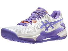 Load image into Gallery viewer, Asics Gel Resolution 9 White/Amethyst Women&#39;s Tennis Shoes - 2023 NEW ARRIVAL
