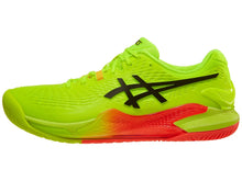 Load image into Gallery viewer, Asics Gel Resolution 9 Bright Green / Red Men&#39;s Tennis shoes - 2024 NEW ARRIVAL
