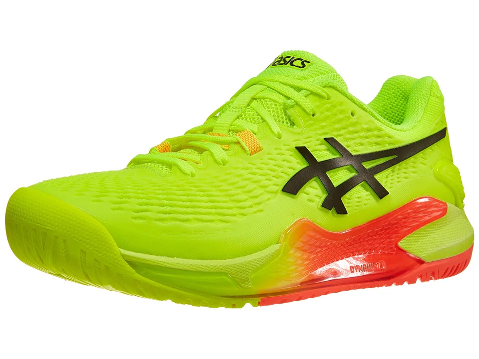 Asics Gel Resolution 9 Bright Green / Red Men's Tennis shoes
