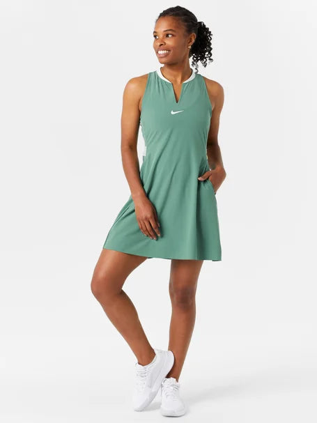 Nike Women's Summer Advantage Tennis Dress (White, Green Or Black) 2024 NEW ARRIVAL