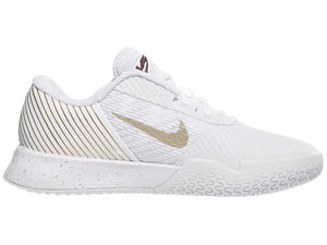 Nike Zoom Vapor Pro 2 WMB White/Gold Women's Tennis Shoes - 2024 NEW ARRIVAL