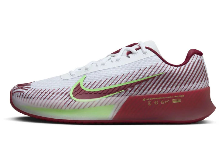 Nike Zoom Vapor 11 White/Red Lime Blast Men's Tennis Shoes - 2023 NEW ARRIVAL