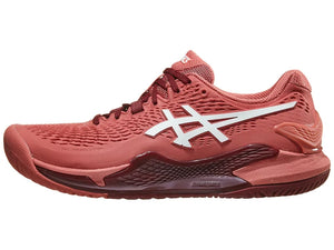 Asics Gel Resolution 9 Light Garnet/White Women's Tennis Shoes - 2023 NEW ARRIVAL