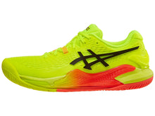 Load image into Gallery viewer, Asics Gel Resolution 9 Fluoro Yellow / Bright Orange  Women&#39;s Tennis shoes - 2024 NEW ARRIVAL
