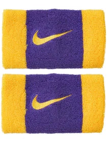 Nike Summer Swoosh Doublewide Wristband Purple/Yellow