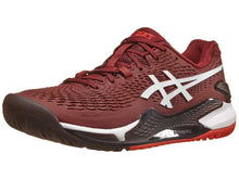 Load image into Gallery viewer, Asics Gel Resolution 9 Antique Red/White Men&#39;s Tennis Shoes - 2023 NEW ARRIVAL
