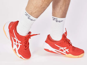 Asics Court FF 3 Novak AC Fiery Red/White Men's Tennis Shoes - 2023 NEW ARRIVAL