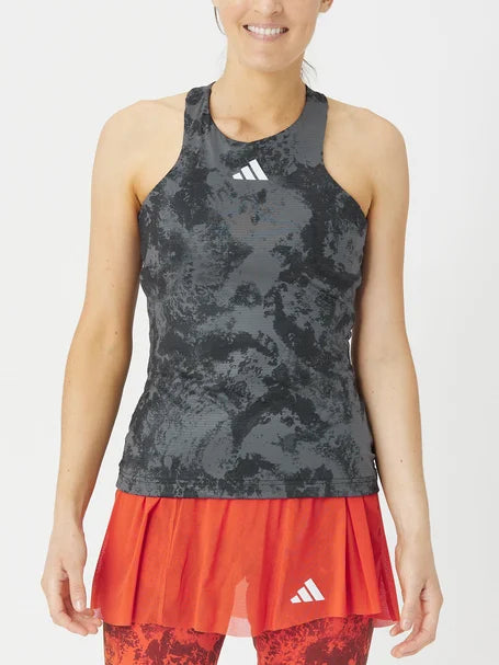 Adidas Women s Paris Tennis Y Tank Carbon 2023 NEW ARRIVAL