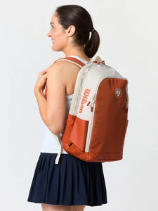 Wilson Roland Garros Team Backpack Bag Cream/Clay - 2025 NEW ARRIVAL