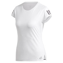 Load image into Gallery viewer, Adidas Women&#39;s Club 3 Stripe Tennis Top - White
