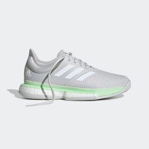 Adidas Solecourt Women's shoes (Glow Green / Cloud White / Grey One)