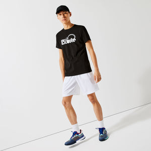 Lacoste Men's SPORT Crew Neck Tennis Print Breathable T-shirt - NEW ARRIVAL