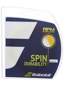 Babolat RPM Hurricane 16/1.30 or 18/1.20 String (Yellow or Natural)