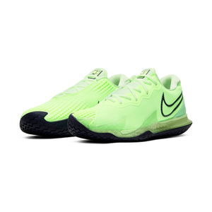 Nike Men's Air Zoom Vapor Cage 4 Tennis Shoes Ghost Green and Barely Volt