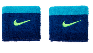 Nike Spring Tennis Singlewide Wristband Blue/Green