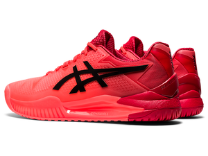 Asics Gel Resolution 8 Sunrise Red Men's and Women’s Tennis Shoes - NEW ARRIVAL