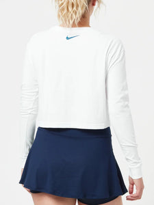 Nike Women's Spring Slam Crop Long Sleeve (Green or White color) - 2023 NEW ARRIVAL