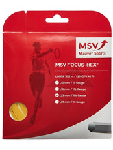 Load image into Gallery viewer, MSV Focus Hex 16L (1.23) String (Color: Black or Yellow)
