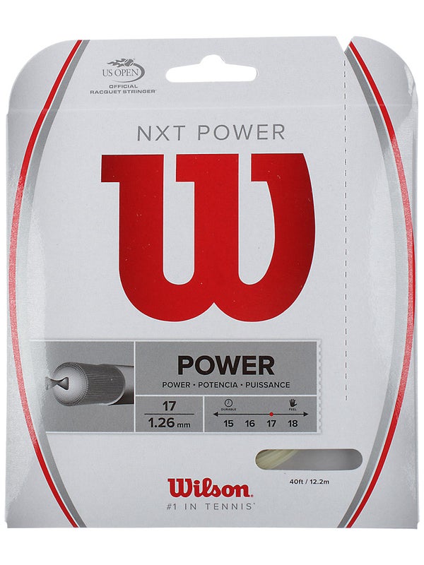 Wilson Nxt String 17 Racket Wilson NXT Power String (16 or 17) – MASTERS RACKET