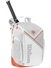 Load image into Gallery viewer, Wilson Roland Garros Super Tour Backpack White Bag - NEW ARRIVAL

