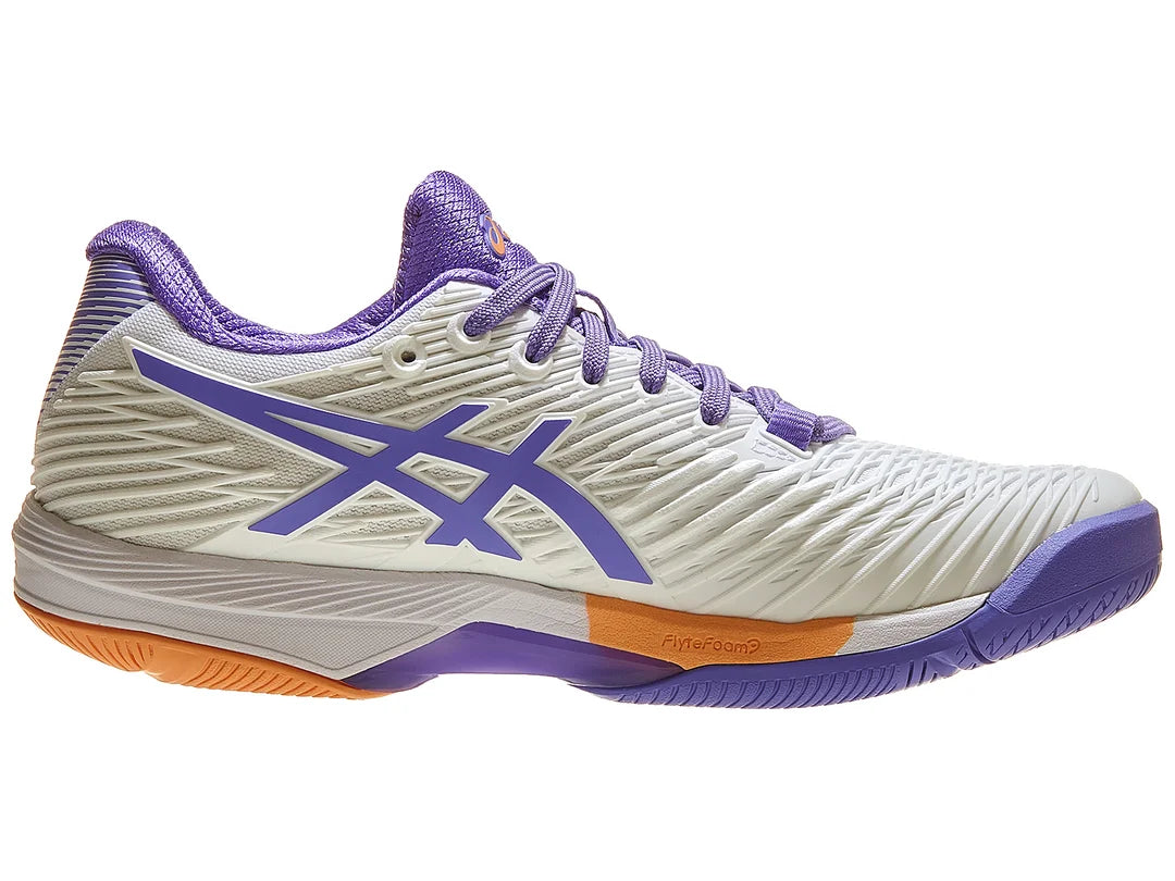 Asics Racket Asics Solution Speed FF 2 White/Amethyst Women's Tennis Shoes - 2023 N ...