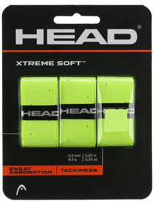 Head XtremeSoft Overgrips 3 Pack (White color or Fluorescent Yellow)