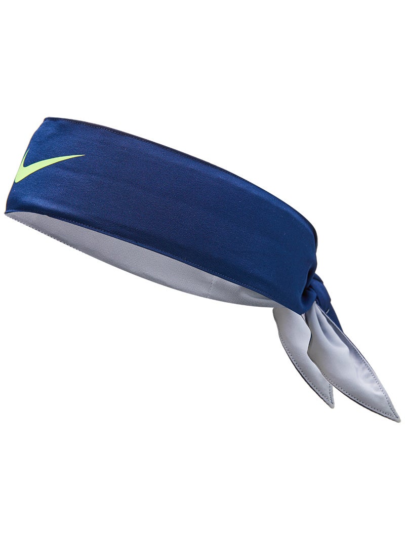 Nike Summer Tennis Head Tie Obsidian/Lime - NEW ARRIVAL