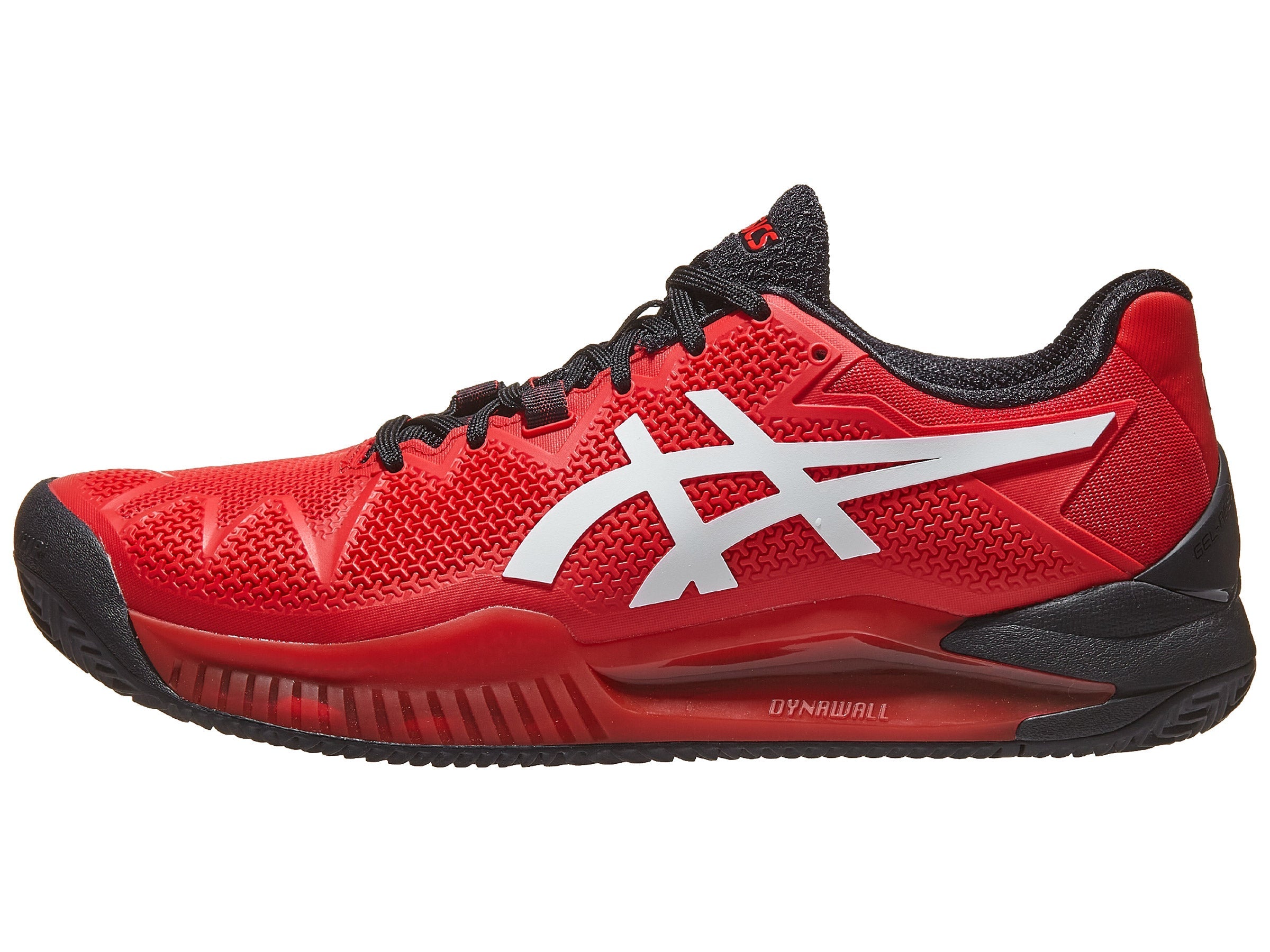 Asics Gel Resolution 8 Electric Red/White Men's Tennis Shoes