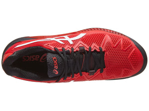 Asics Gel Resolution 8 Electric Red/White Men's Tennis Shoes - 2022 NEW ARRIVAL
