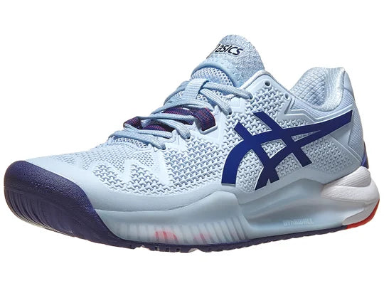 Asics tennis 2025 shoes blue